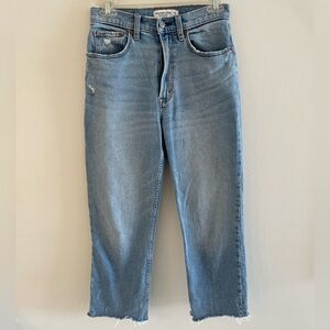 Abercrombie & Fitch the ankle straight high rise jeans size 26/2XS